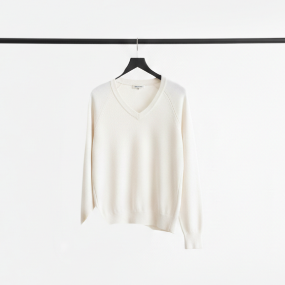 Women's Classic V-Neck Sweater | Lightweight Fine-Gauge Knit Pullover