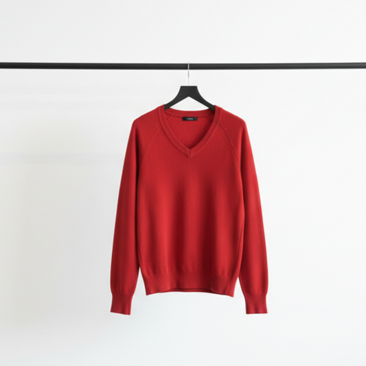 Women's Classic V-Neck Sweater | Lightweight Fine-Gauge Knit Pullover