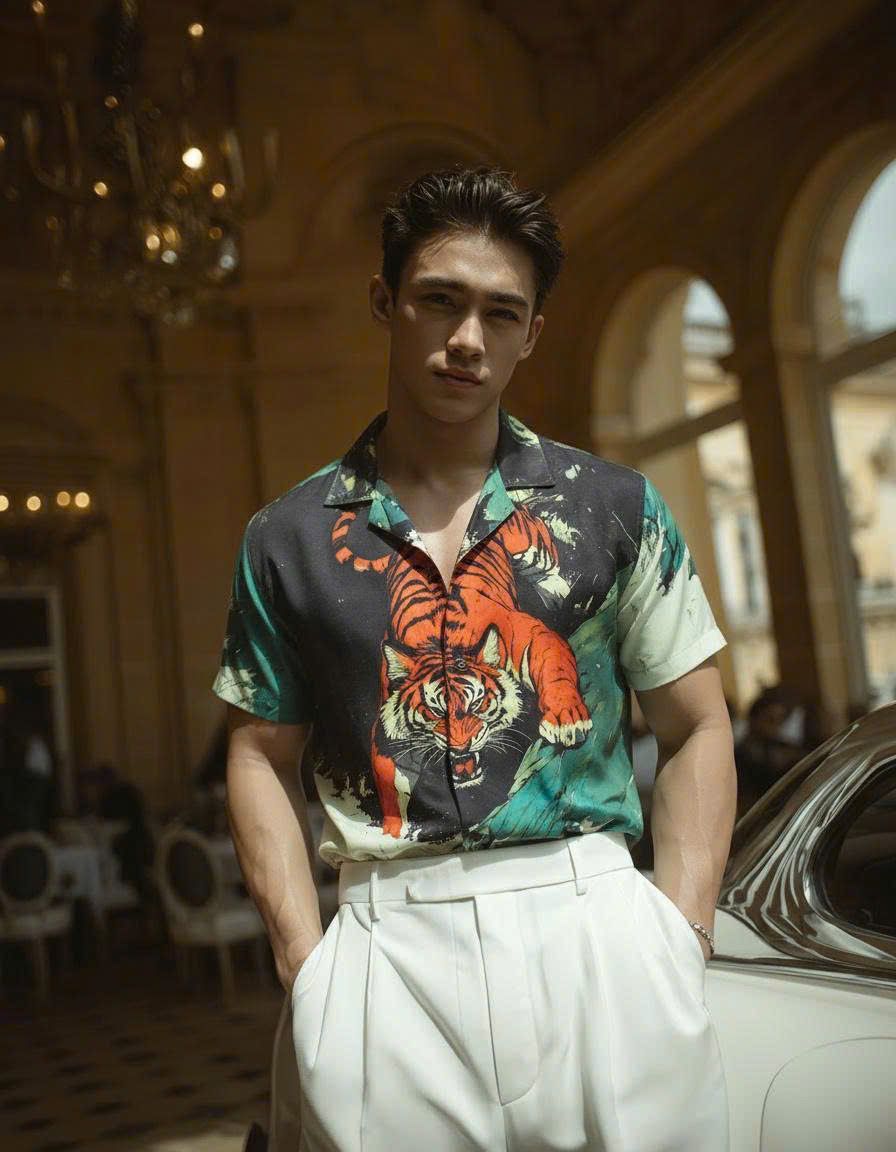COTTON CUBAN SHIRT - new