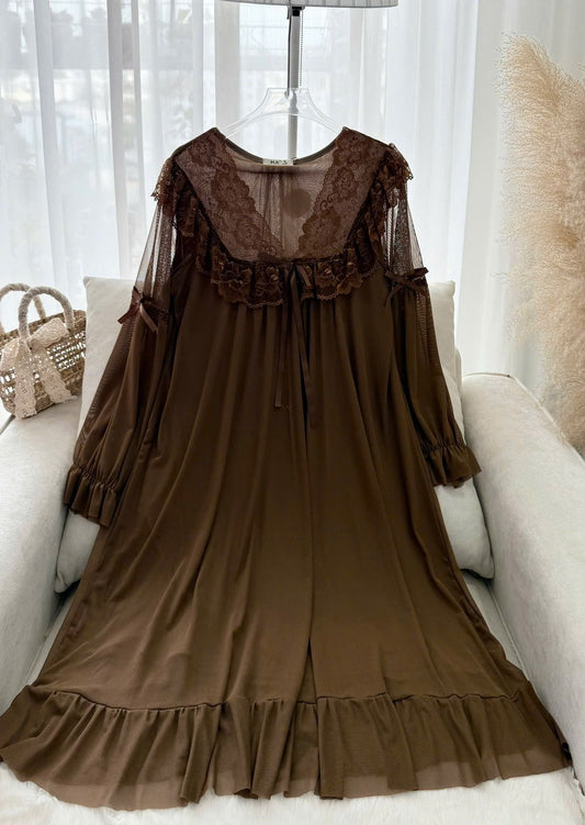 Royal Lilac Lace Nightgown variants
