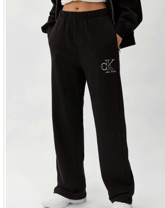 Women's CK Monogram Sweatpants | Calvin Klein Straight-Leg